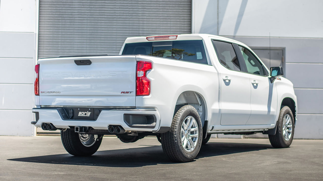 2025-2025 Chevrolet Silverado 1500/ GMC Sierra 1500 Cat-Back Exhaust System ATAK Part # 140997CFBA Montgomery Parts
