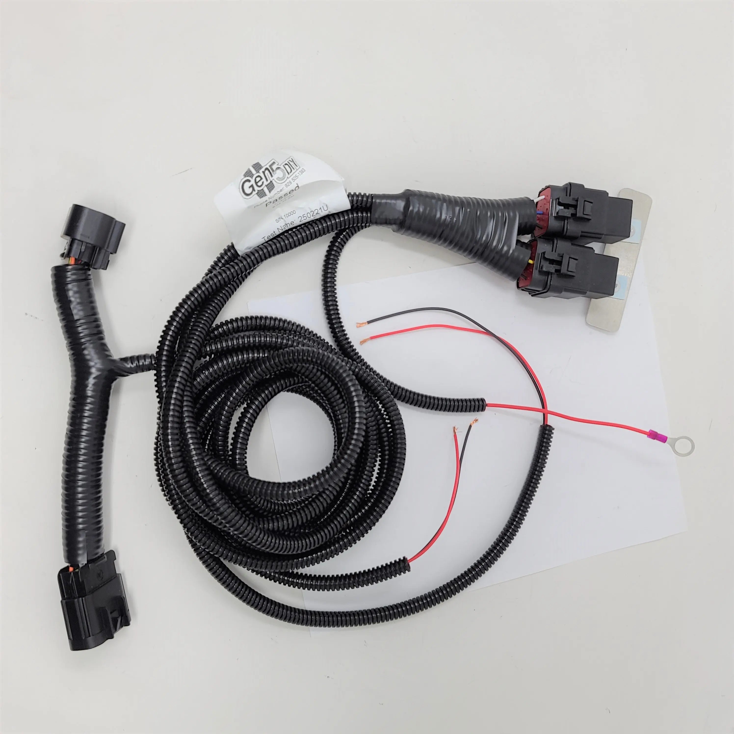 Gen5DIY 14-15 Silverado fog light harness, universal P&P wiring harness for fog light installation in a pickup truck.