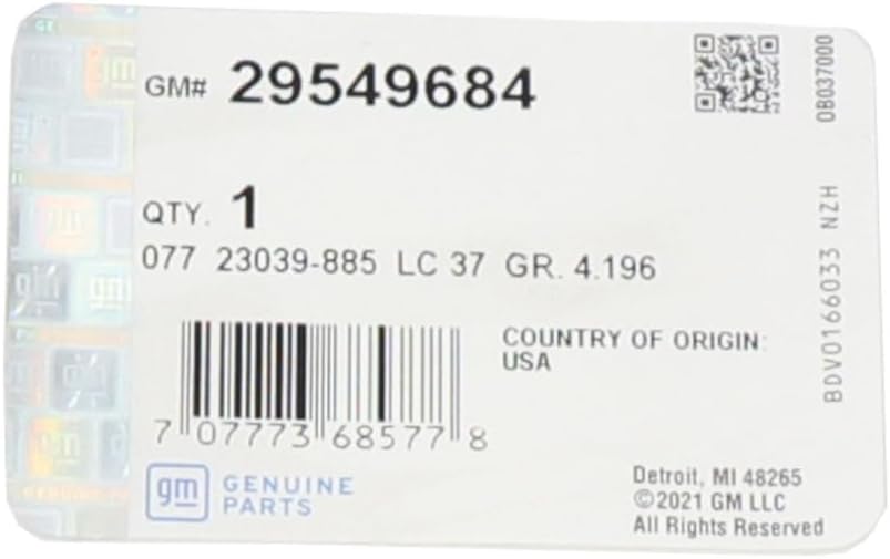 GM Genuine Parts 29549684 Automatic Transmission Fluid Pan Gasket