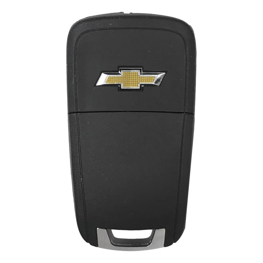 Best Key Supply Chevrolet 2010-2021 OEM 5 Button Flip Key Remote OHT01060512, angled view