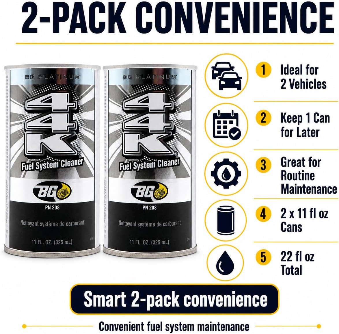 2 cans of BG Platinum 44K With Motor God Key Chain