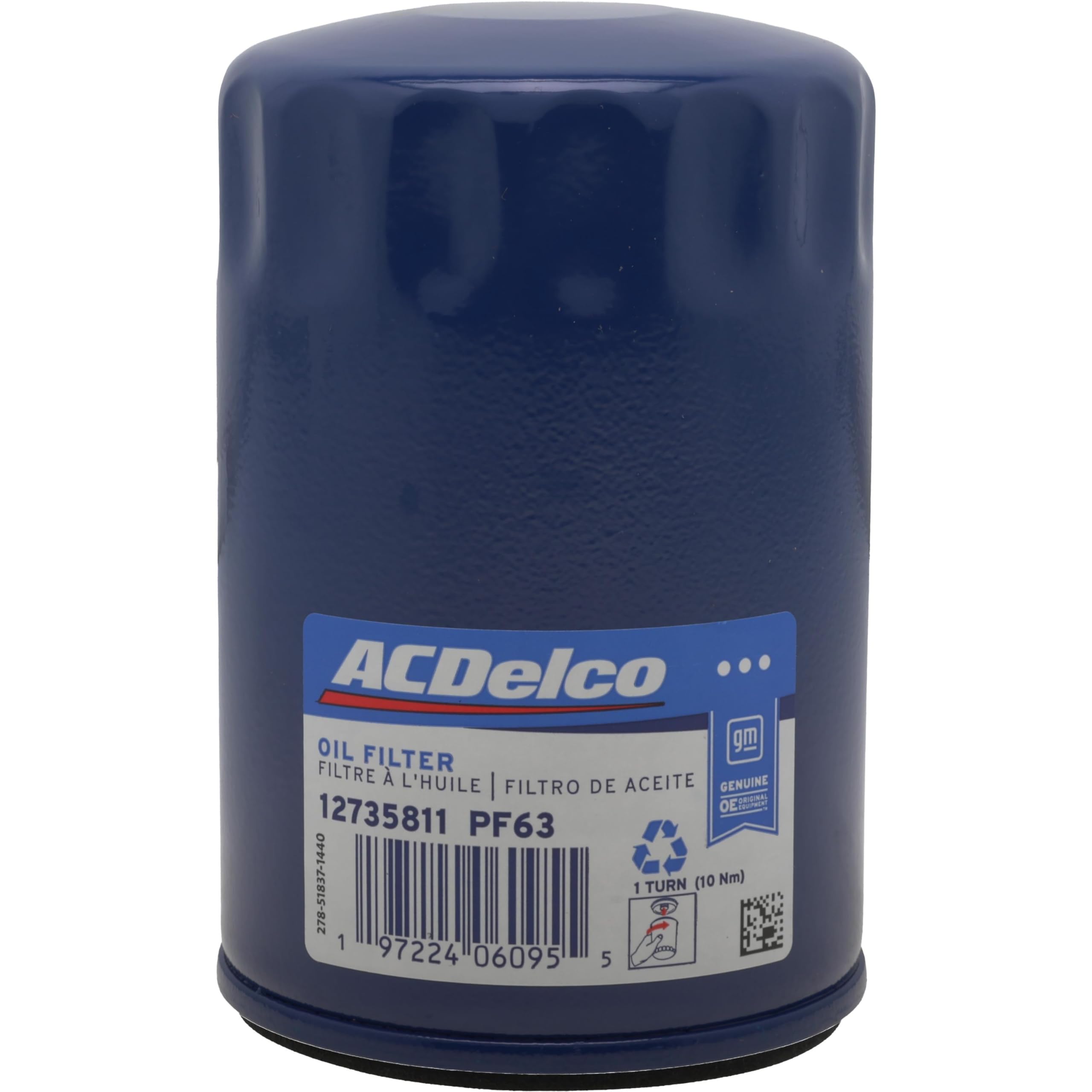 ACDelco GM Original Equipment PF63 (12735811) Engine Oil Filter (2 Pack)