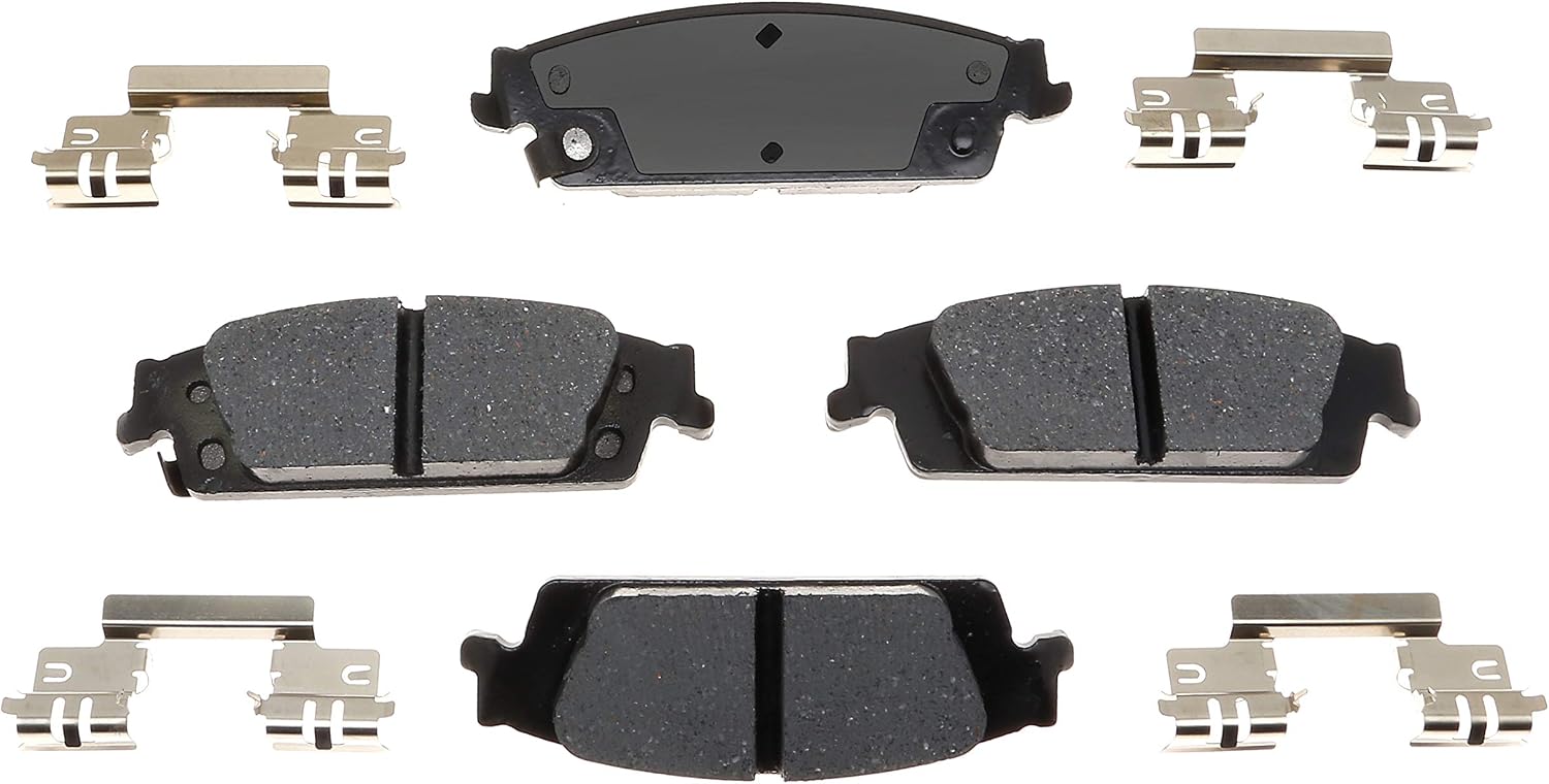 ACDelco Gold 17D1707CH (19325443) Ceramic Rear Disc Brake Pad Set