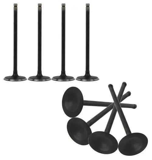 Partsology exhaust and intake valve kit for 1994-1997 Buick, Chevrolet, GMC, Isuzu, Oldsmobile, Pontiac 2.2L engine, close-up of valves.