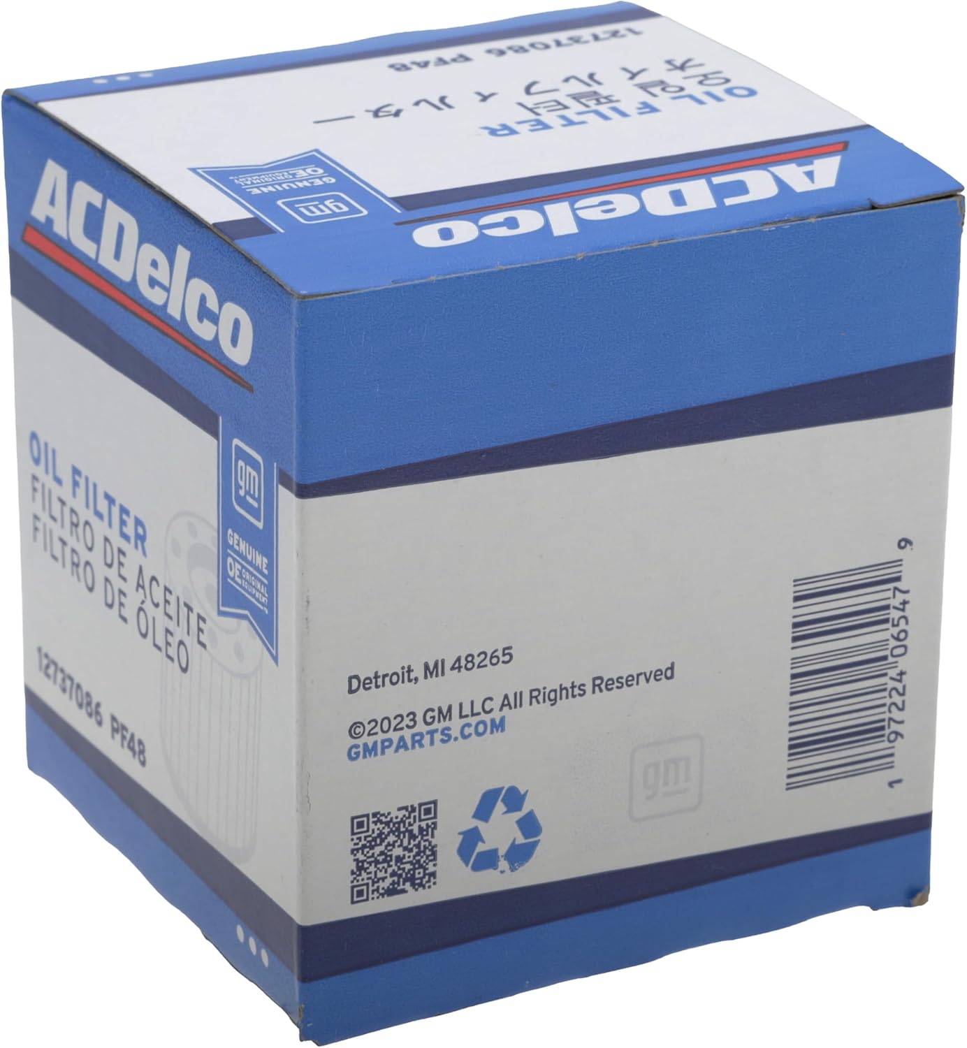 ACDelco GM Original Equipment PF48 (12737086) Oil Filter