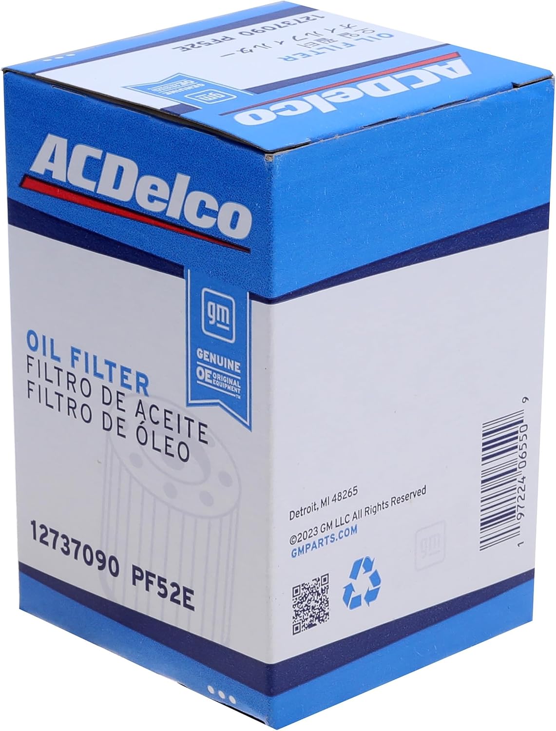 ACDelco GM Original Equipment PF52E (12737090) Oil Filter