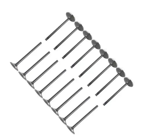Partsology exhaust and intake valve kit for 2014-2020 Chevrolet and GMC 5.3L engines, showing the assembled valve components.