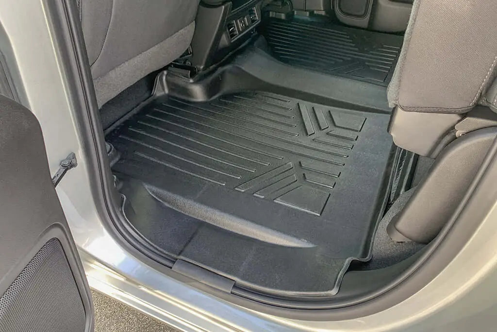 Smartliner USA floor liners for 2020-2026 Chevy Silverado 2500 HD and 3500 HD double cab, front row, carpet, no 2nd row storage