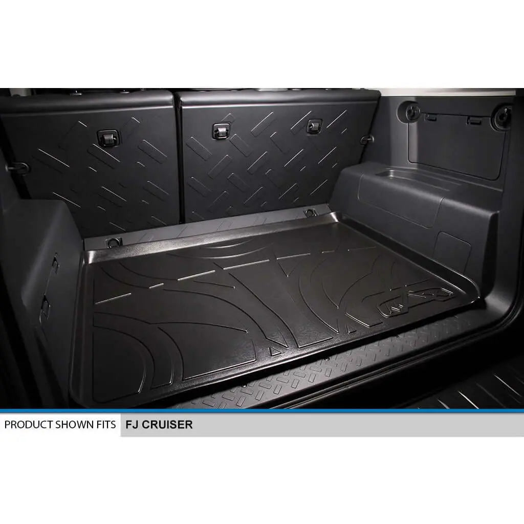 Smartliner USA floor mats for 2007-2014 FJ Cruiser, custom-fit motor vehicle interior floor liners with textured surface.