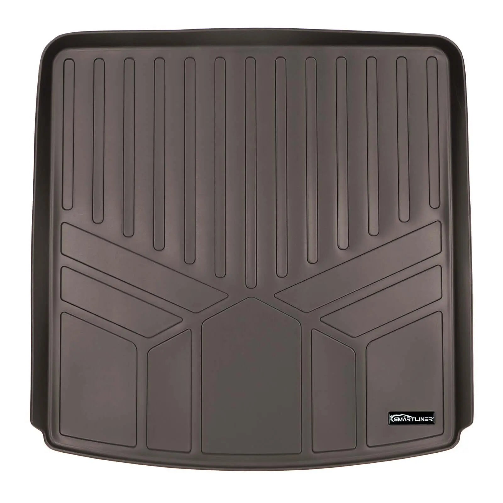 Smartliner USA floor liners for 2017-2023 GMC Acadia with 6-passenger seating, custom-fit rubber car floor mats.