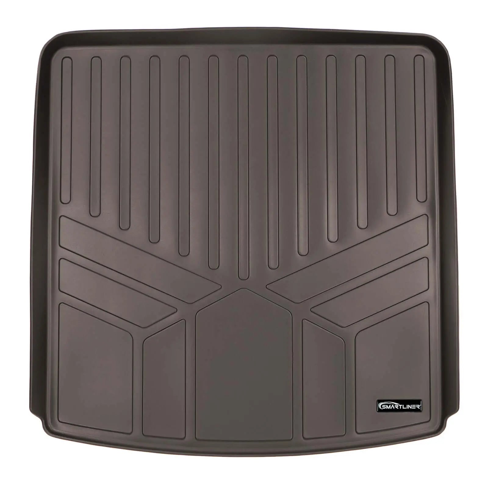 Smartliner USA black floor liners for 2020-2025 Cadillac XT6, custom-fit automotive interior protection, shown in vehicle footwell area.