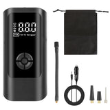 Portable Best Product Finds car tire inflator pump with LED light, corded electric air compressor for vehicle air filling.