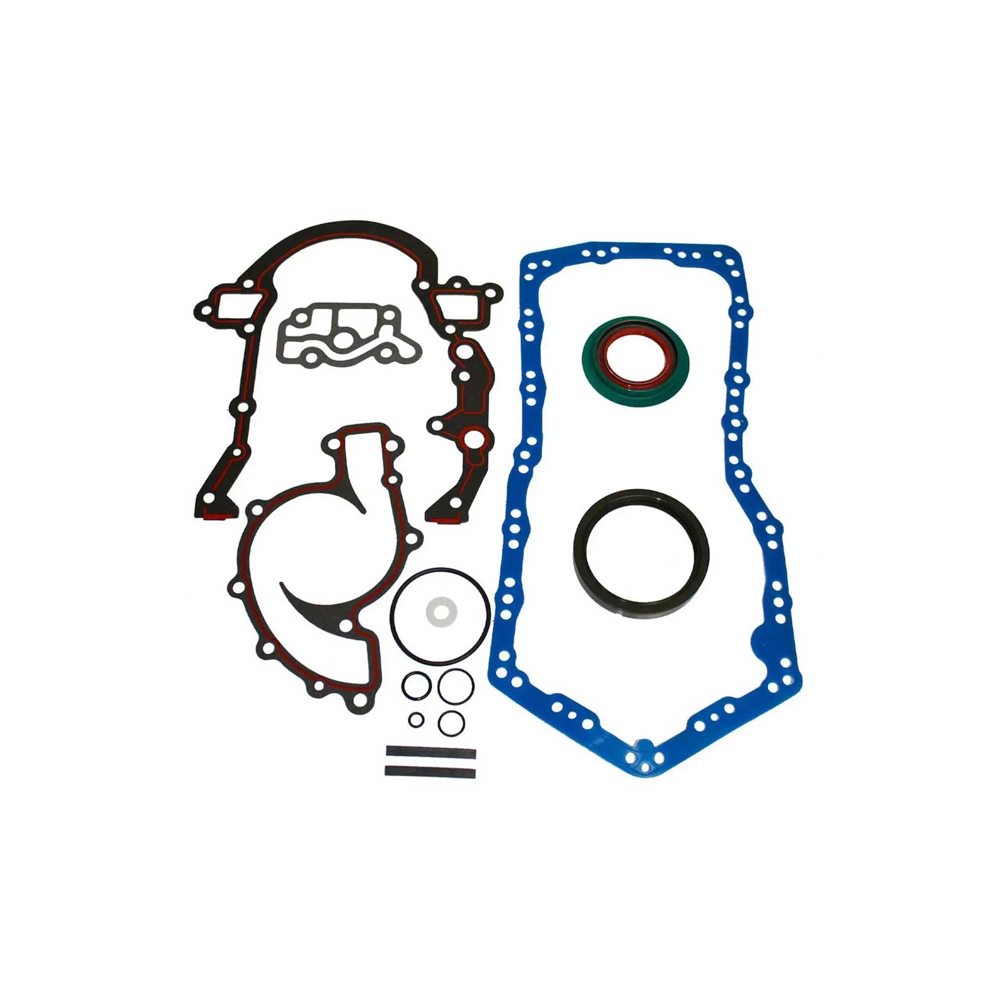 Full gasket set for 1995 Buick, Oldsmobile, Pontiac 3.8L engine by Partsology, showing the gaskets laid out on a surface.