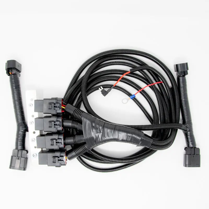 Gen5DIY 14-15 Sierra SLE/Work Truck to SLT/Denali & HD headlamp harness, P&P installation, black wiring with connectors.
