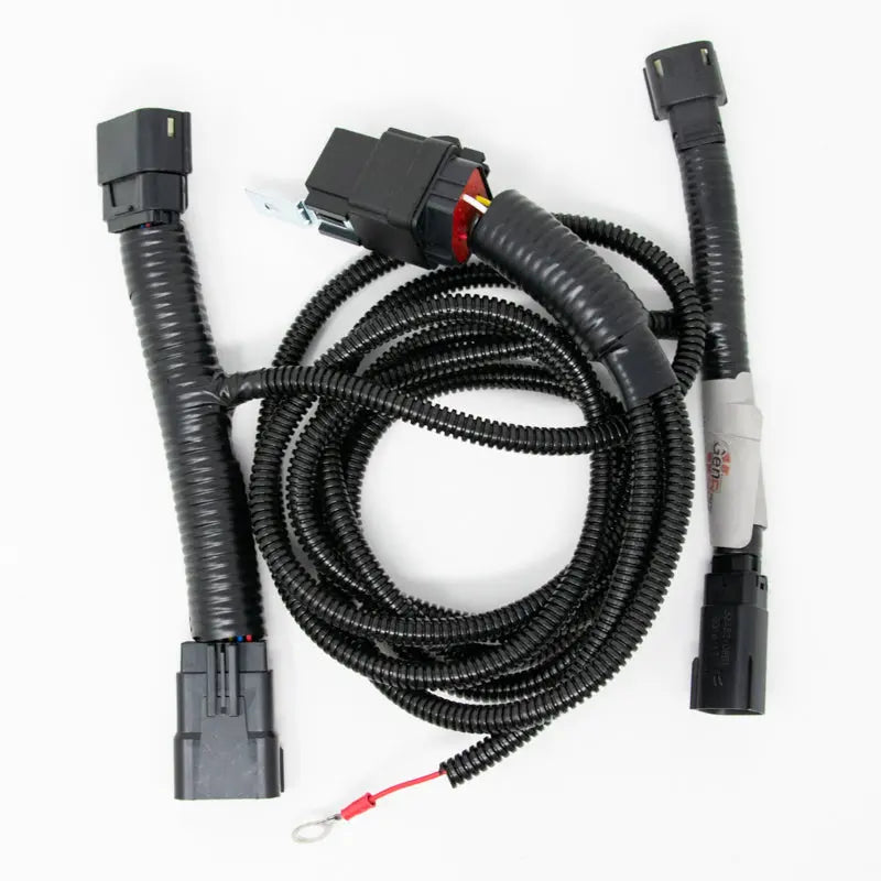 Gen5DIY 14-18 Sierra fog light always-on harness, P&P harness for secure installation and reliable fog light operation.