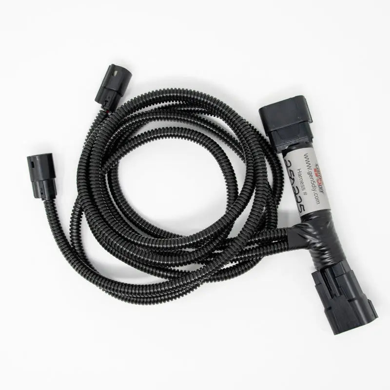 Gen5DIY 14-18 Sierra LED fog light adapter harness, plug and play installation, shown with wiring and connectors.