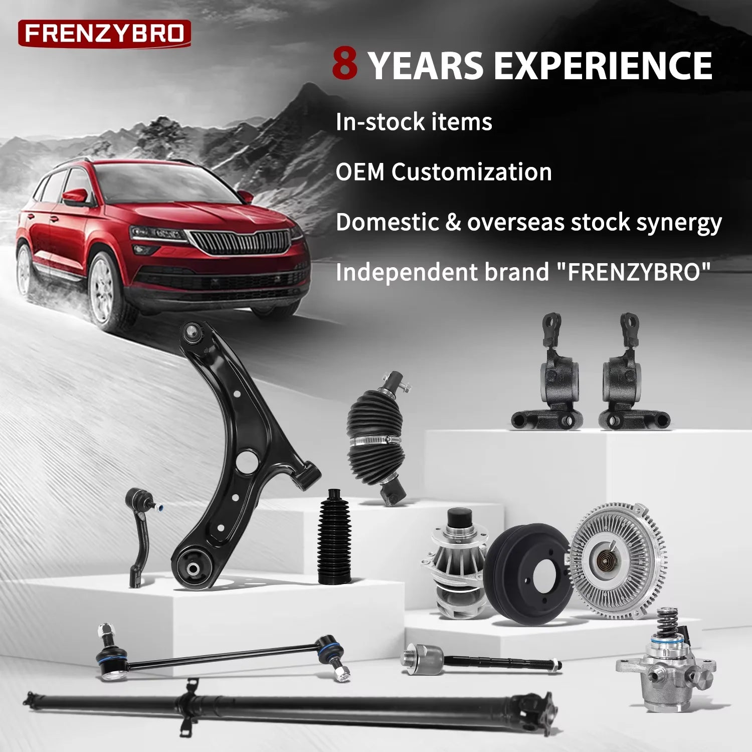 Frenzybro 4 Pcs Rear Control Arm for Chevrolet Impala 2013-2019 Malibu 2013-2016 Buick Regal 2013-2017 FWD Gm Service Guy