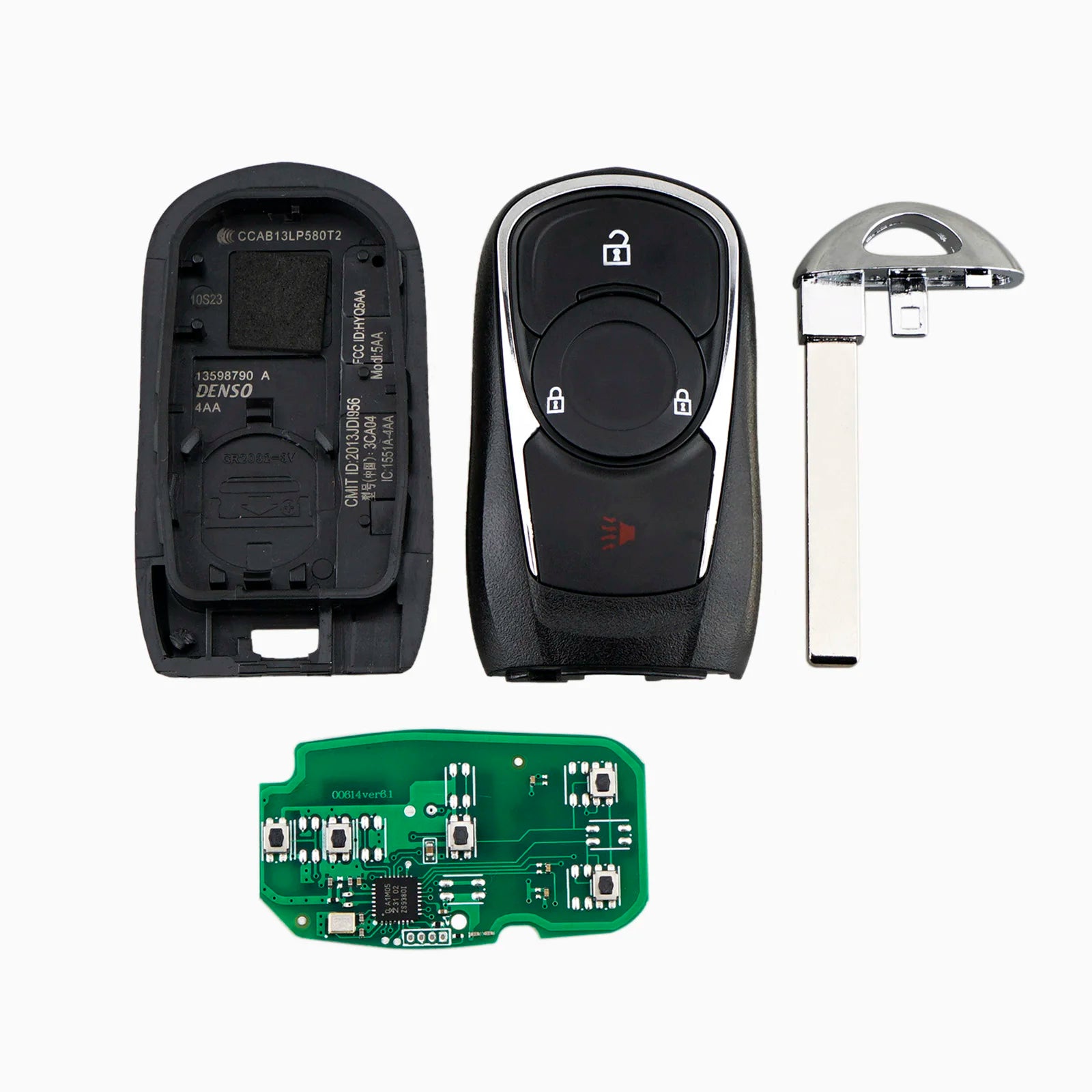 Wholesale OEM 3 Buttons Car Key Fob Remote Keyless Entry for 2018 - 2020 Buick Regal HYQ4EA 1551A-4EA 13506667 433MHz Gm Service Guy