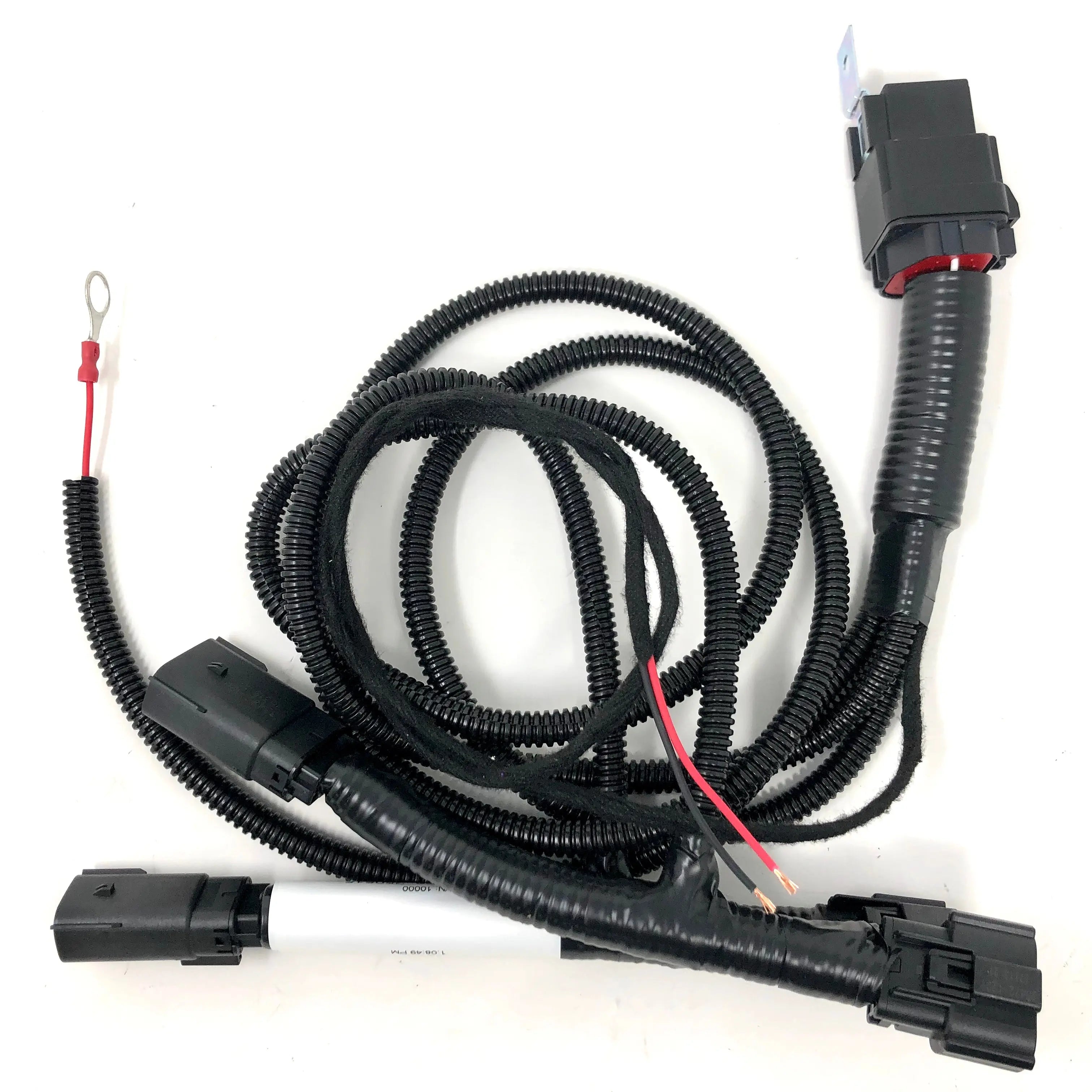 Gen5DIY 19-23 Silverado fog light high beam override harness, P&P connection, showing detailed wiring and connectors.