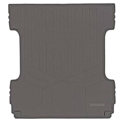 Smartliner USA floor liners for 2019 Silverado 1500 LD and GMC Sierra 1500 LD double cab showing all-weather coverage in vehicle interior.