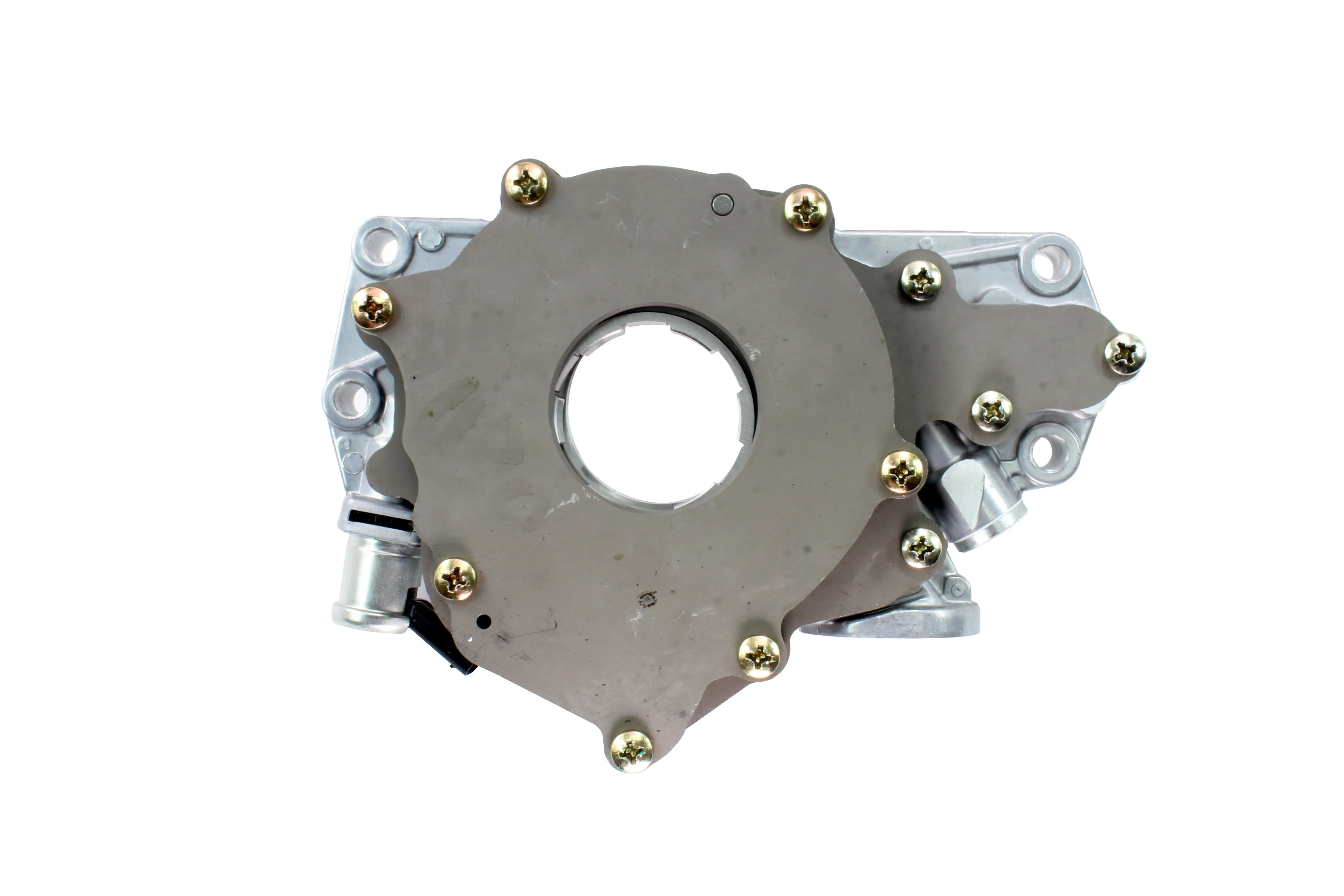 Partsology oil pump for 2014-2020 Cadillac, Chevrolet, GMC 4.3L-6.2L engines, showing the simple metal pump component.