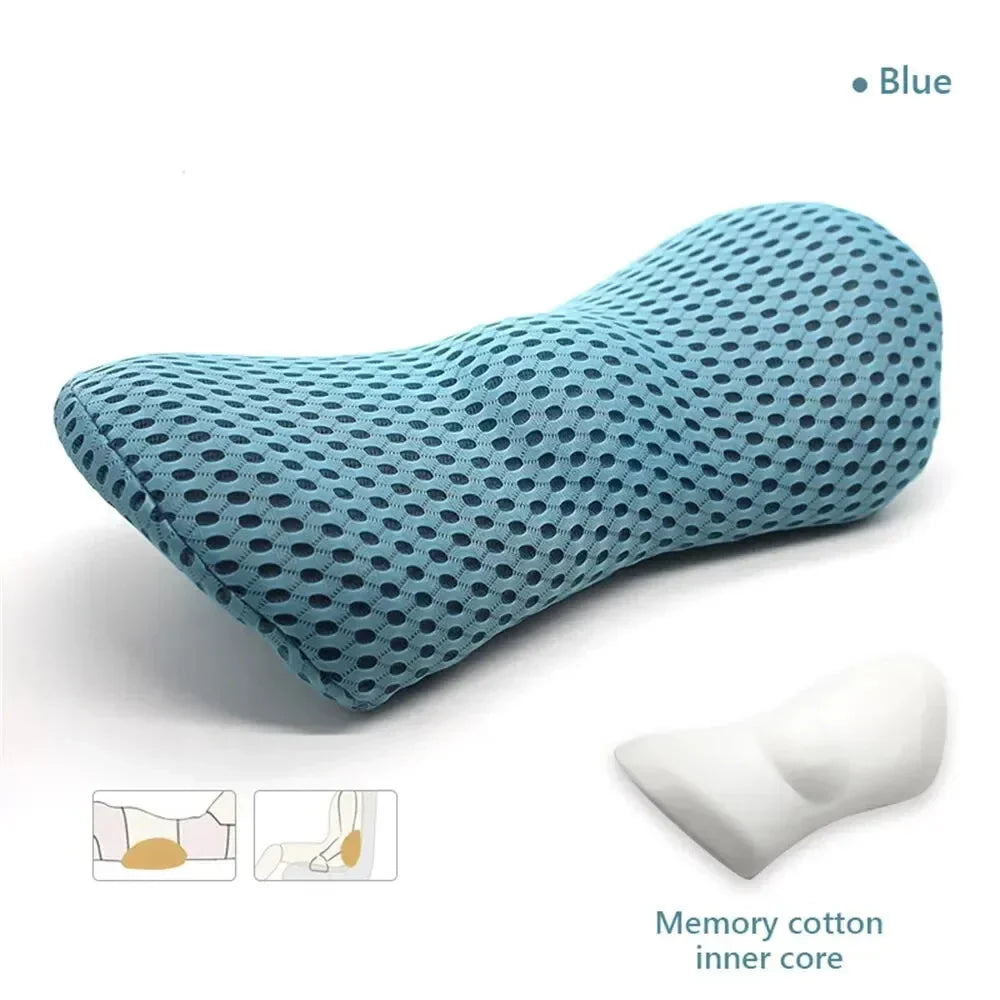Breathable Memory Foam Lumbar Support Pillow – Waist Cushion for Bed, Office, and Car Seat Comfort Econic Blanks