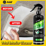 Gm Service Guy car interior cleaner spray bottle with leather and fabric cleaning tools, auto dash and ceiling cleaning accessories.