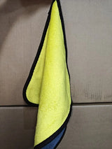 Gm Service Guy microfiber car cleaning and detailing towels for washing, drying, and polishing vehicles.