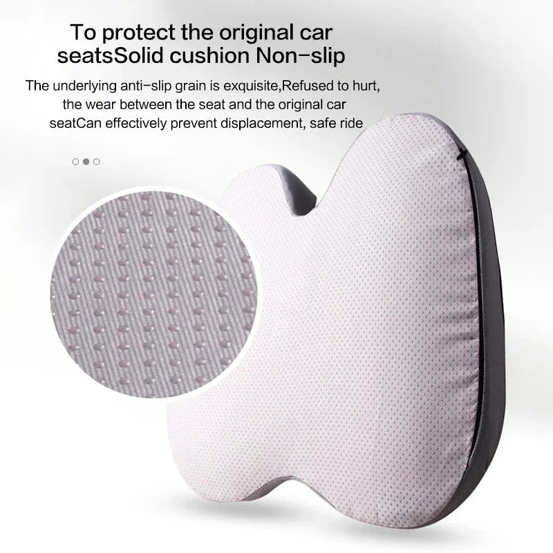 Orthopedic Memory Foam Seat Cushion – Non-Slip Tailbone & Sciatica Relief Pillow for Office Chair and Car Seat Econic Blanks