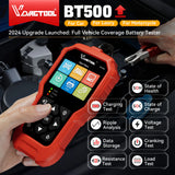 VDIAGTOOL BT500 6V 12V 24V Car Battery Tester with Waveform Diagram Automotive Diagnostic Analyzer Vehicle Scanner Tool
