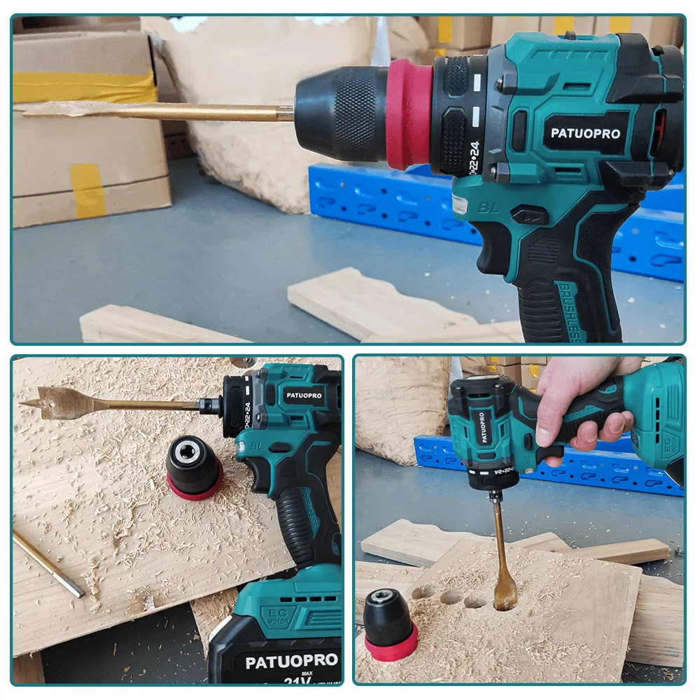 2-in-1 Cordless Brushless Drill Driver 10mm Chuck, Compatible with 18V Li‑Ion Batteries (Battery Not Included) FanzyMarket