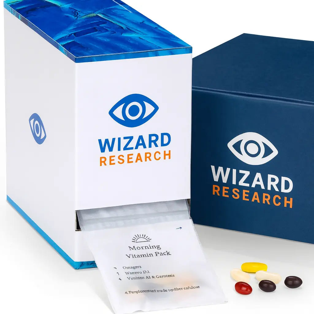 Vision Vitamin Pack - Daily Essentials for Eye Health - 30 Days Wizard Research