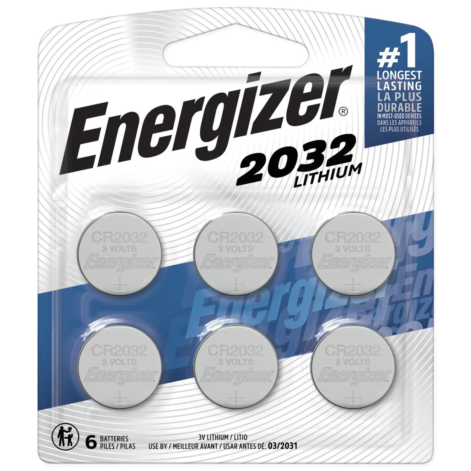 Energizer 2032 Batteries (6 Pack) 3V Lithium Coin Batteries Gm Service Guy