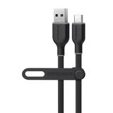 Flexi PRO USB to USB-C cable, 6ft length, black color, flexible design, used for charging and data transfer by Best Product Finds.
