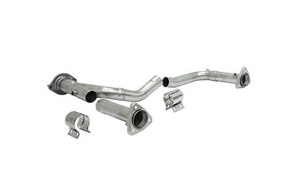 Corsa Performance Chevy Avalanche header connection pipes, midpipes for 2007-2008 models, by Speedzone Performance LLC.