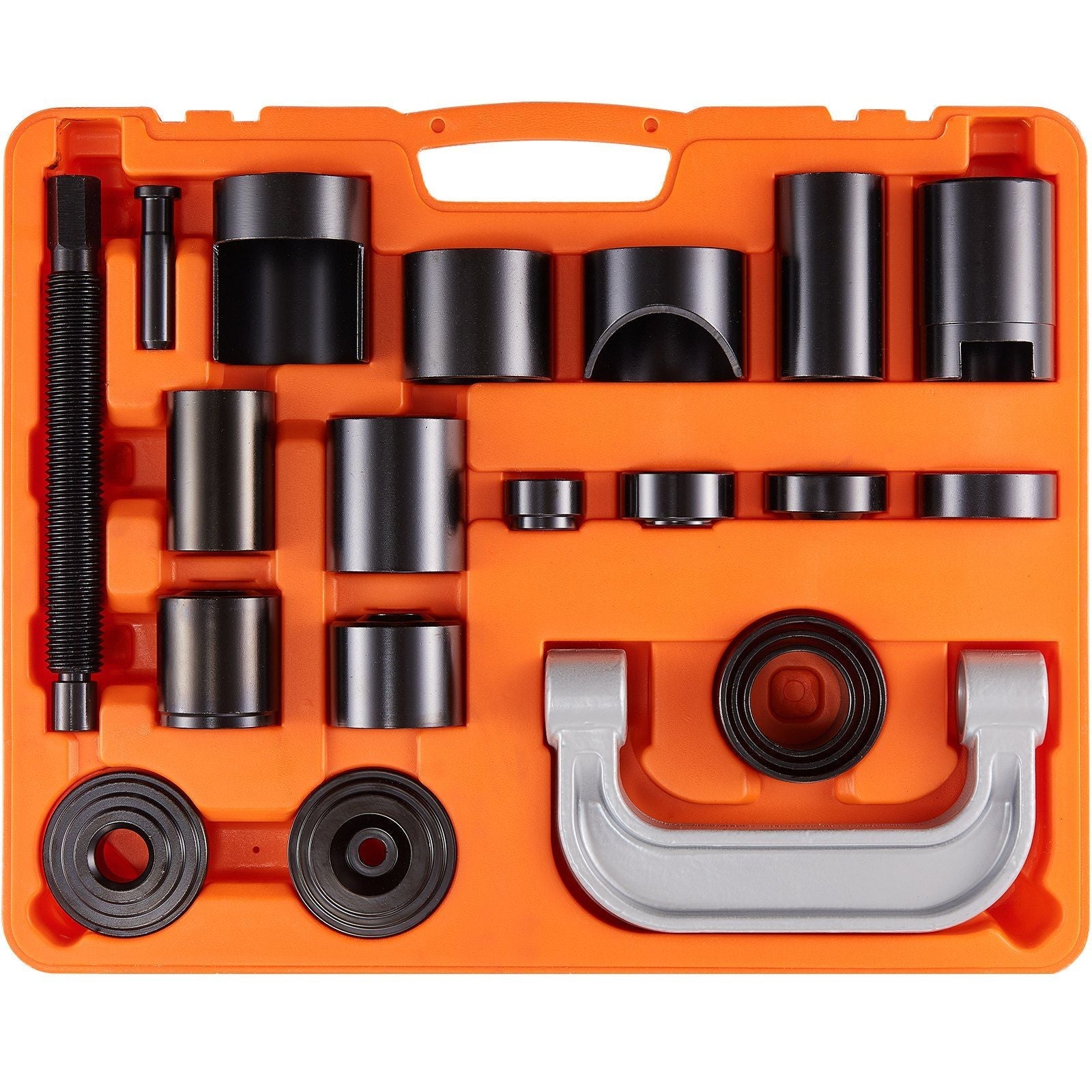 VYSN 21-piece automotive ball joint press kit with C-press tools for vehicle repair and suspension work