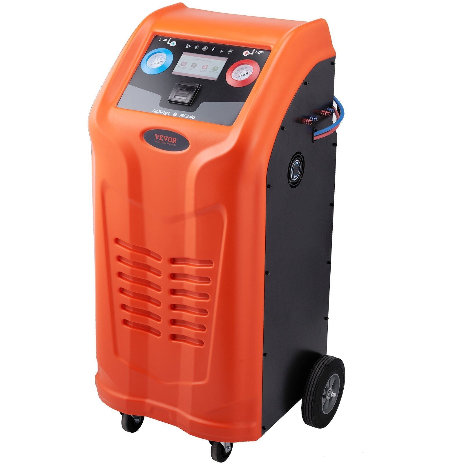 VYSN fully automatic refrigerant recovery machine with dual cylinders, built-in compressor, electronic scale, filter, and recovery tank for HVAC.