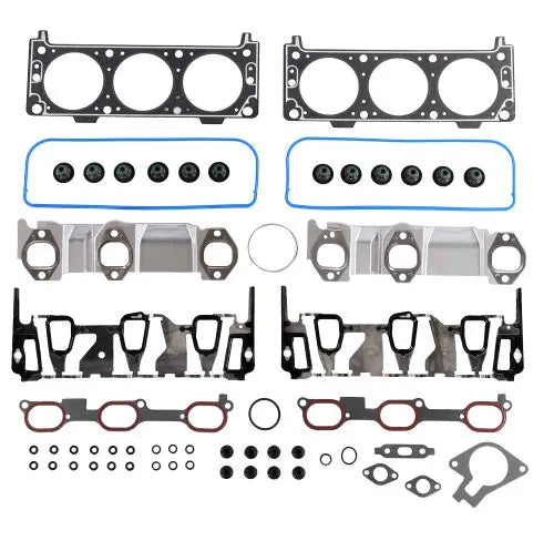 Partsology full gasket set for 2004-2005 Buick, Chevrolet, Oldsmobile, Pontiac 3.4L engine, showing the gasket components laid out.