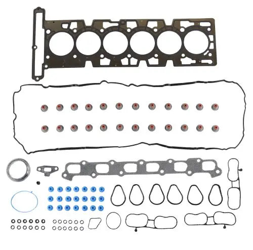Partsology full gasket set for 2006-2009 Buick, Chevrolet, GMC, Isuzu, Saab 4.2L engine with various gaskets displayed.
