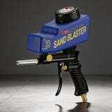 Pro Air Tools soda blaster gun with steel nozzle, 150 PSI gravity-feed sandblaster for media cleaning and surface preparation.