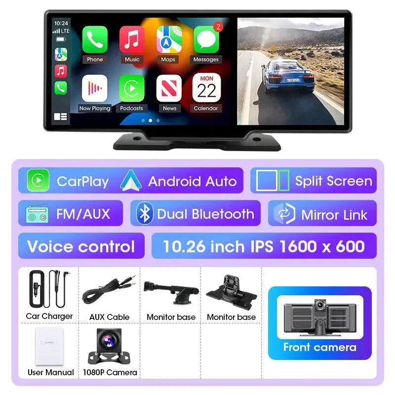 Dash Cam 10.11.26" with 4K Resolution and GPS MANDOTOS