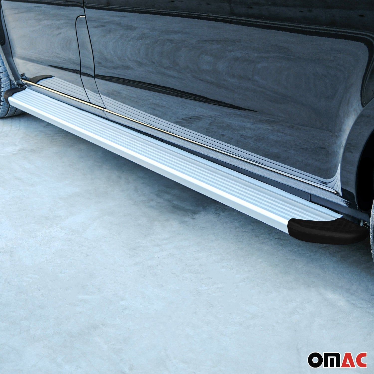 OMAC USA 2015-2024 Chevrolet Colorado / GMC Canyon Nerf Bar Side Step Running Boards Alu, fitment detail