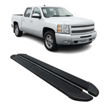 OMAC USA 2007-2019 Chevy Silverado / GMC Sierra 1500 2500HD 3500HD CrewCab Running Boards Side Step Nerf Bars Alu Black
