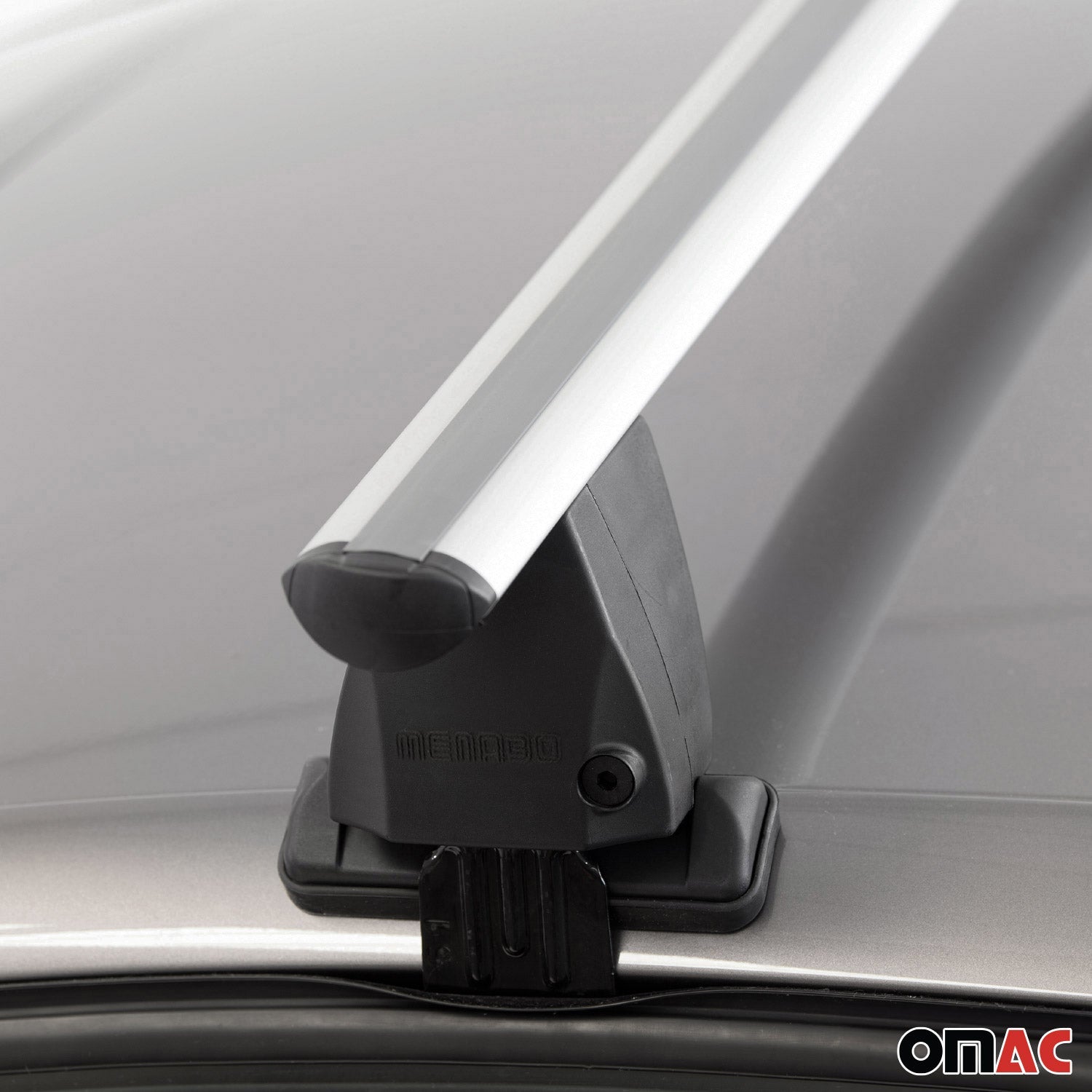 OMAC USA 2017-2026 Cadillac XT5 Roof Rack Cross Bars Silver, smooth/naked roof racks, package contents