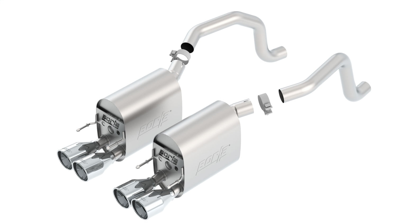 2009-2013 Chevrolet Corvette C6 Axle-Back Exhaust System Touring Montgomery Parts