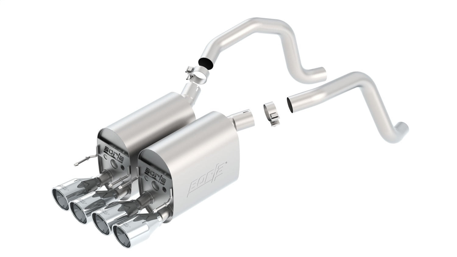 2005-2008 Chevrolet Corvette C6 Axle-Back Exhaust System Touring Montgomery Parts