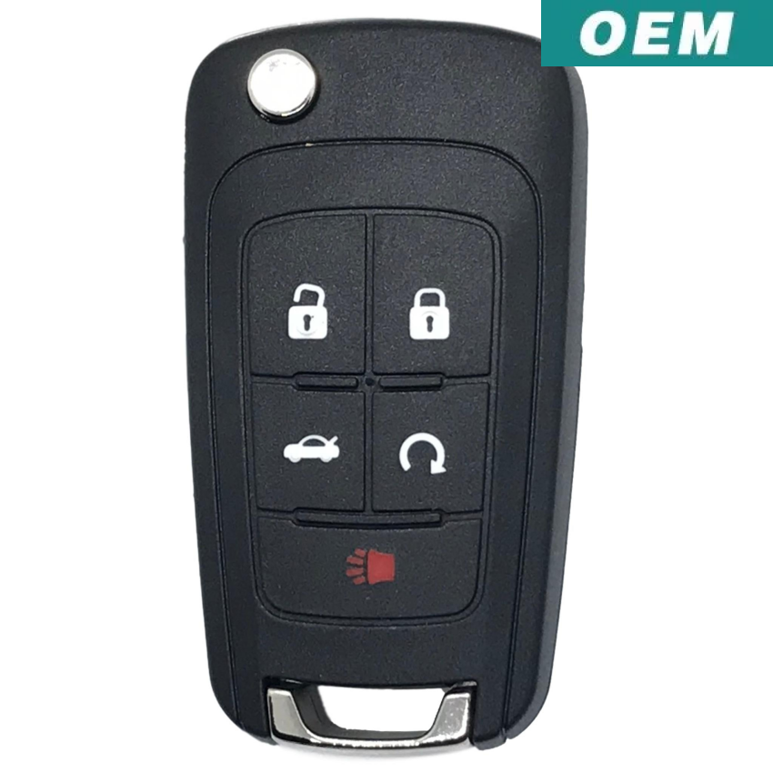 Best Key Supply Buick 2010-2024 OEM 5 Button Flip Key Remote 5912556 / 13500226 / 13504204