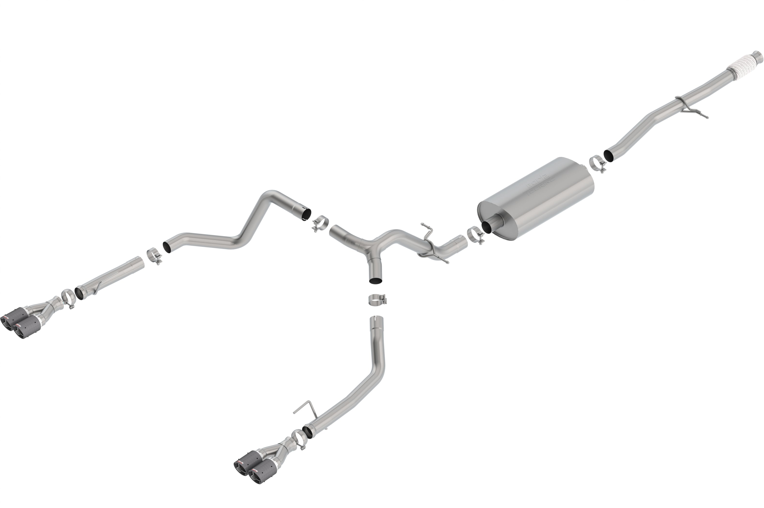 Silverado/ Sierra 1500 2019-2024 Cat-Back Exhaust System Touring Montgomery Parts