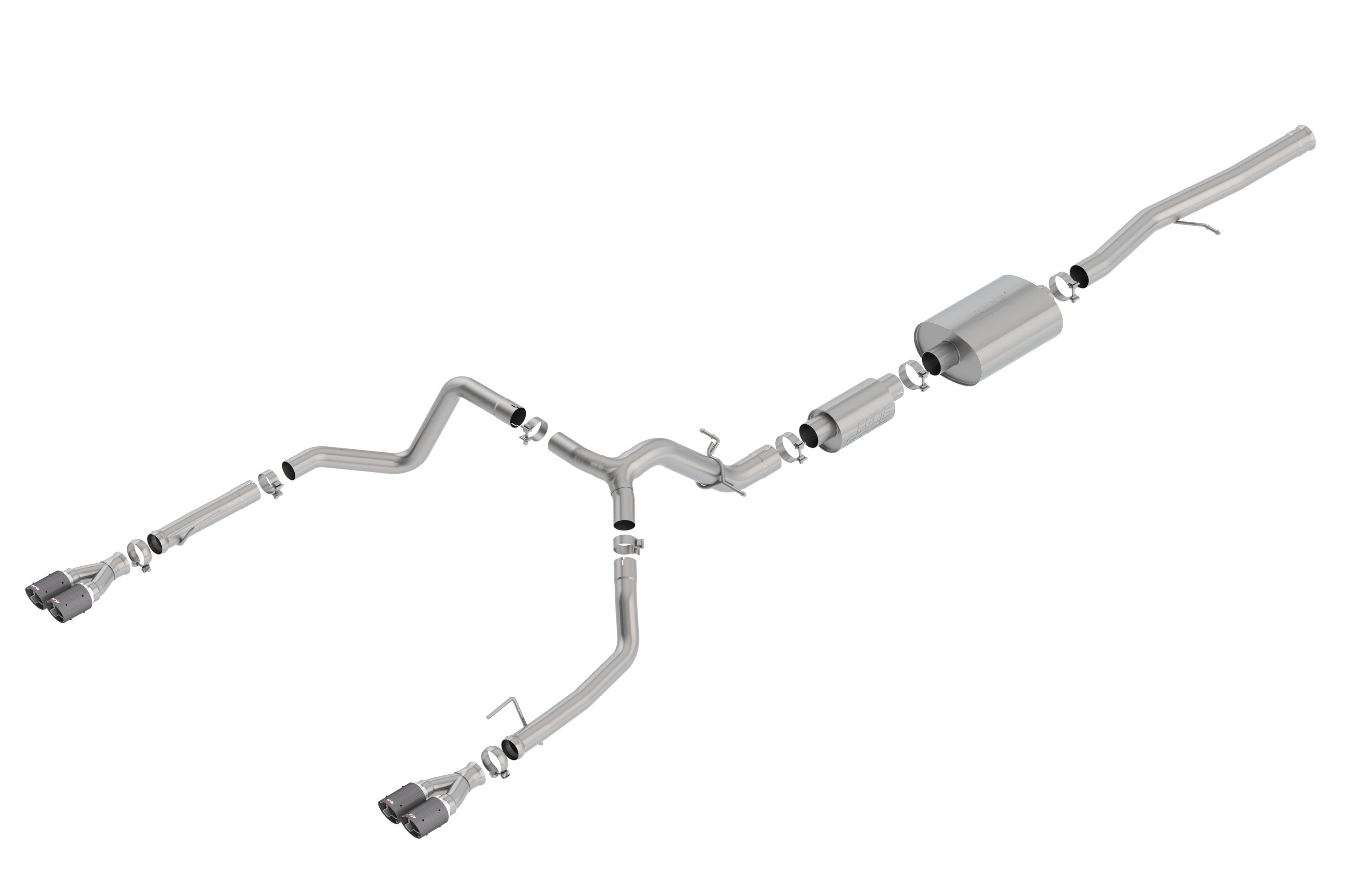 2019-2023 Chevrolet Silverado 1500/ GMC Sierra 1500 6.2L Cat-Back Exhaust System S-Type Montgomery Parts
