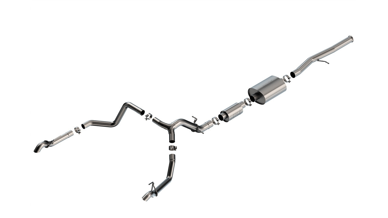 2022-2023 Chevrolet Silverado 1500 ZR2/ GMC Sierra 1500 AT4X Cat-Back Exhaust System S-Type Montgomery Parts